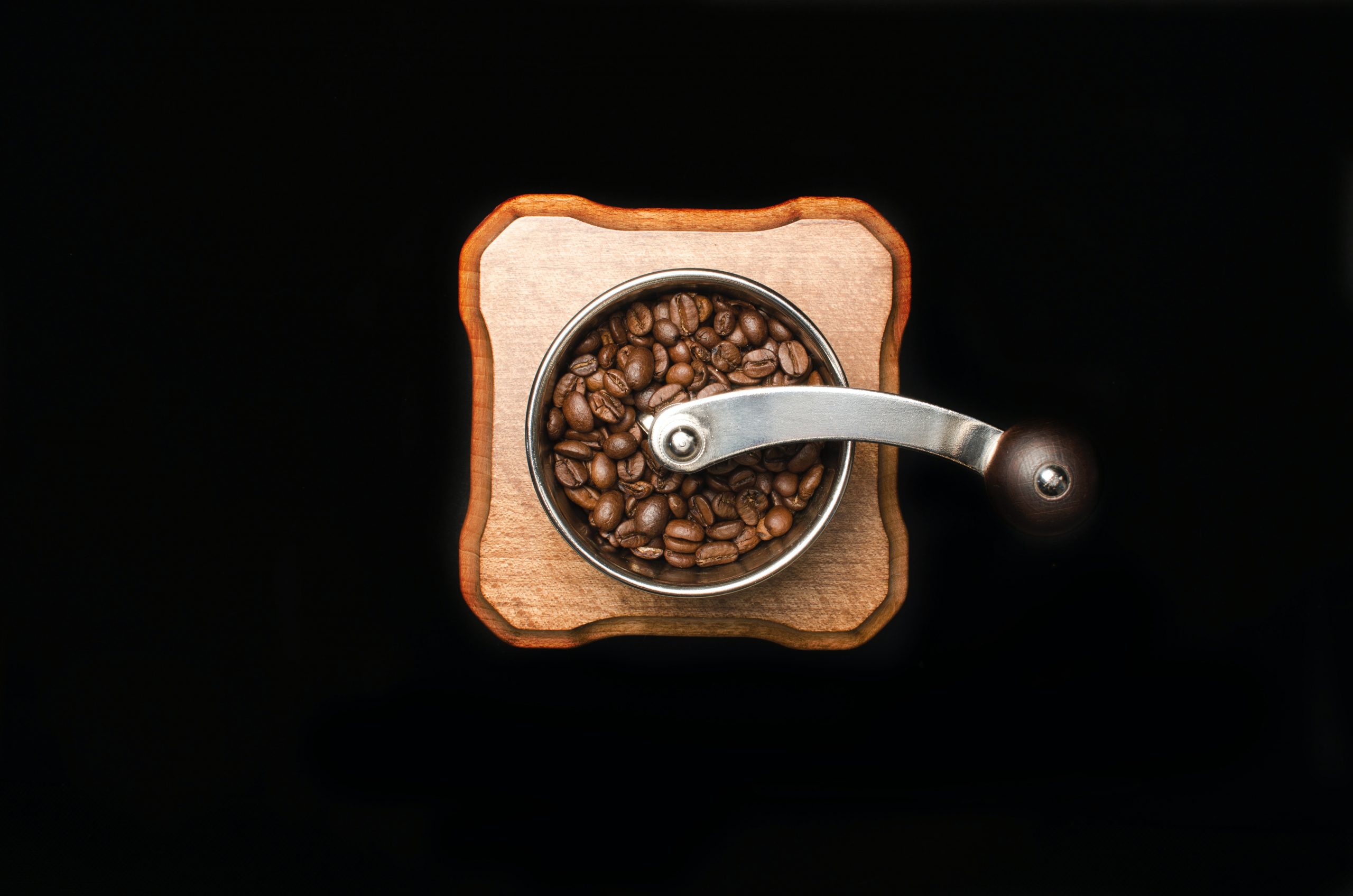 ilustrasi coffee bean grinder